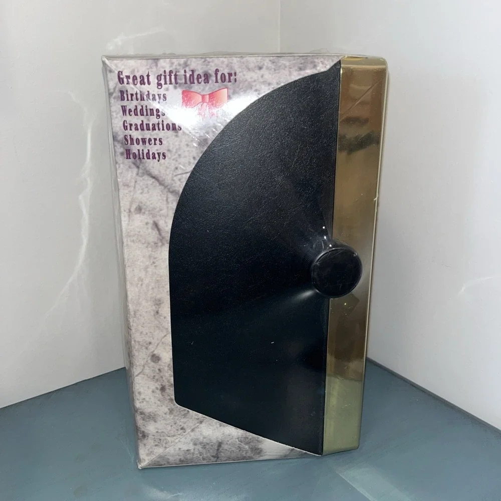 Vintage Photo Star Rotary Photo Showcase Sealed Holds 50 Photos 1990s Brass